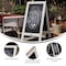 Flash Furniture Whitewashed Wooden A-Frame Magnetic Chalkboard HGWA-CB-4824-WHWSH-GG - alternate 6